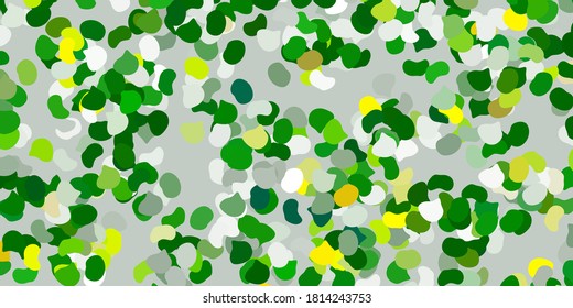 Light green, red vector background with random forms. Colorful illustration with simple gradient shapes. Elegant design for wallpaper set.