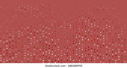 Light green, red vector background with spots. Abstract illustration with colorful spots in nature style. New template for a brand book.