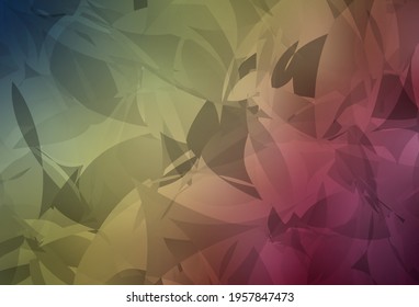 Light Green, Red vector background with abstract polygonals. Illustration with colorful gradient shapes in abstract style. Elegant design for wallpapers.