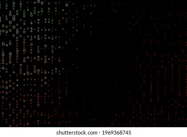 Light Green, Red vector background with rectangles. Decorative design in abstract style with rectangles. Smart design for your business advert.