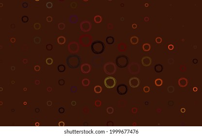Light Green, Red vector background with bubbles. Blurred decorative design in abstract style with bubbles. Design for your business advert.
