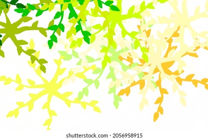Verde claro, fondo vectorial rojo con formas abstractas. Coloridas formas caóticas con gradiente de estilo moderno. Diseño sencillo para su sitio web.