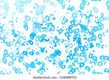 Light Green, Red vector background with bubbles. Beautiful colored illustration with blurred circles in nature style. Design for business adverts.