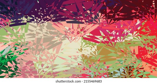 Light Green, Red vector background with random forms. Colorful illustration with simple gradient shapes. Background for cell phones.