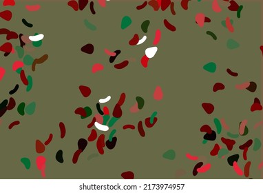 Light Green, Red vector background with abstract forms. Simple colorful illustration with abstract gradient shapes. Best smart design for your business.