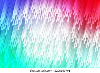 Light Green, Red vector background with straight lines. Shining colored illustration with sharp stripes. Pattern for ad, booklets, leaflets.