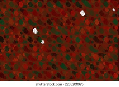 Light Green, Red vector background with bent lines. Creative geometric illustration in marble style with gradient. New composition for your brand book.