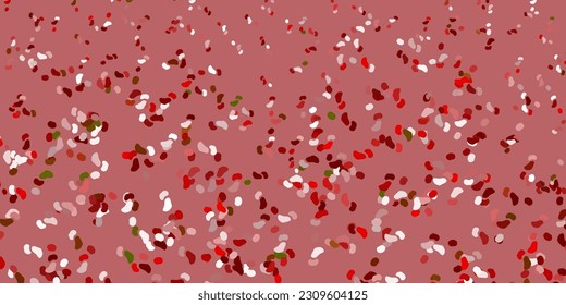 Light green, red vector background with random forms. Colorful illustration with simple gradient shapes. Simple illustration for your web site.