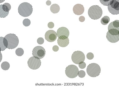 Light Green, Red vector background with bubbles. Illustration with set of shining colorful abstract circles. Design for poster, banner of websites.