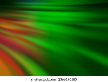 Light Green, Red vector background with abstract lines. Brand new colored illustration in marble style with gradient. New composition for your brand book.