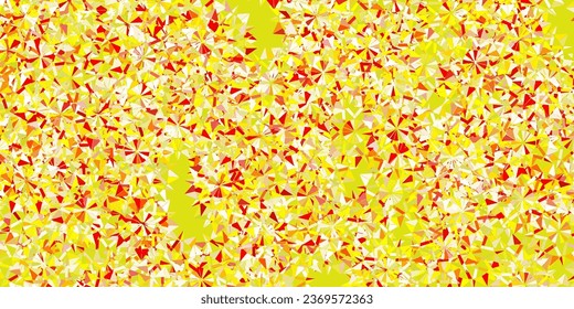 Light green, red vector background with christmas snowflakes. Gradient colorful illustration with snow elements in xmas style. New year ad, booklets pattern.