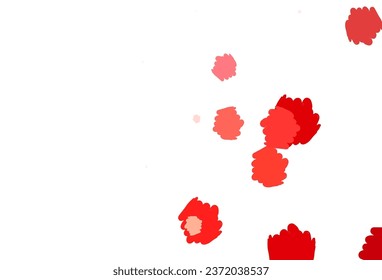 Light Green, Red vector background with abstract shapes. Modern abstract illustration with colorful random forms. Simple design for your web site.