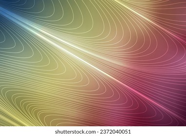 Light Green, Red vector background with straight lines. Shining colored illustration with sharp stripes. Best design for your ad, poster, banner.