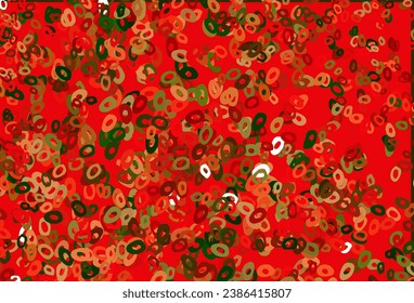 Light Green, Red vector background with bubbles. Blurred bubbles on abstract background with colorful gradient. Design for posters, banners.