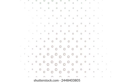 Light green, red vector background with bubbles. Modern abstract illustration with colorful water drops. Pattern of water, rain drops.
