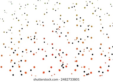 Light Green, Red vector background with triangles, circles, cubes. Abstract illustration with colorful dots, lines, cubes. Best design for your ad, poster, banner.