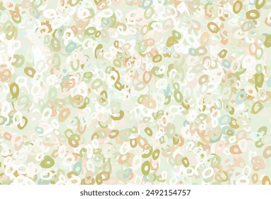 Light Green, Red vector background with bubbles. Beautiful colored illustration with blurred circles in nature style. Template for your brand book.