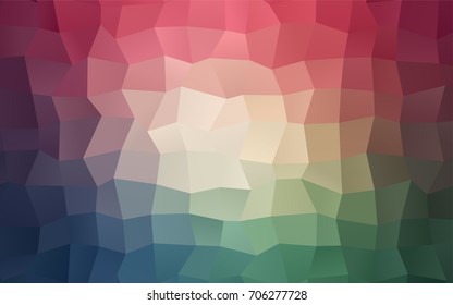Light Green, Red vector background of rectangles and squares. Style quilt and blanket. Geometrical rectangular pattern. Repeating pattern with rectangle shapes.