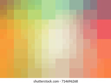 Light Green, Red vector Background rectangles and squares. Style Patchwork and Quilt. Geometric sample. Repeating routine with rectangle shapes.