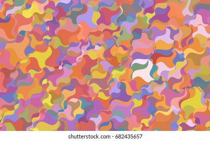 Light Green, Red vector bandy background. A completely new color illustration in a vague style. A completely new design for your business.