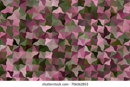 Light Green, Red vector bandy pattern. Geometric illustration in Origami style with gradient.  The pattern of blurred lines for your business design.