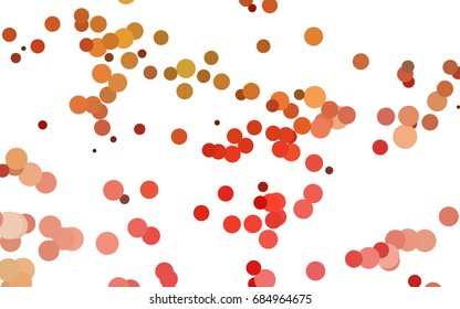 Light Green, Red vector banner with circles, spheres. Abstract spots. Background of Art bubbles in halftone style with colored gradient.