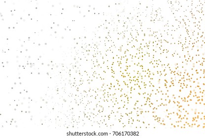 Light Green, Red vector red banner with set of circles, dots. Donuts Background. Creative Design Template. Technological halftone illustration.