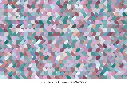 Light Green, Red vector red banner with set of circles, dots. Donuts Background. Creative Design Template. Technological halftone illustration.
