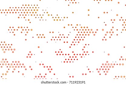 Light Green, Red vector banner with circles, spheres. Abstract spots. Background of Art bubbles in halftone style with colored gradient.