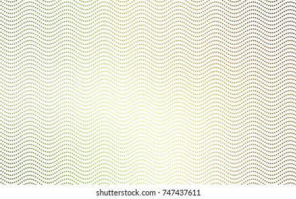 Light Green, Red vector banner with circles, spheres. Abstract spots. Background of Art bubbles in halftone style with colored gradient.