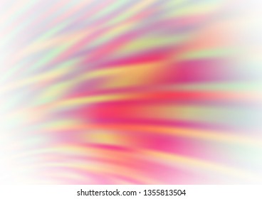 Light Green, Red vector blur pattern. A completely new color illustration in a bokeh style. Brand new design for your business.