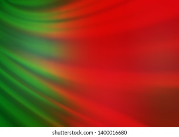 Light Green, Red vector blur pattern. An elegant bright illustration with gradient. The template can be used for your brand book.