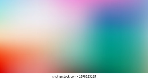 Light green, red vector blur background. Abstract colorful illustration with blur gradient. Best choice for your design.