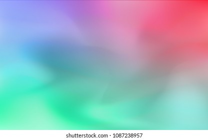 Light Green, Red vector blurred bright template. Colorful illustration in abstract style with gradient. The template can be used as a background of a cell phone.
