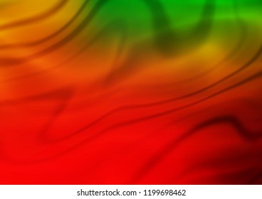 Light Green, Red vector blurred bright pattern. A vague abstract illustration with gradient. The textured pattern can be used for background.
