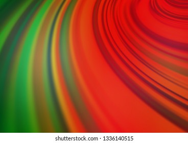 Light Green, Red vector blurred bright background. A completely new color illustration in a bokeh style. The elegant pattern for brand book.