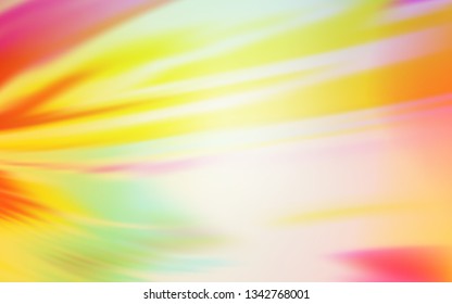 Light Green, Red vector blurred bright texture. A completely new colored illustration in blur style. New design for your business.