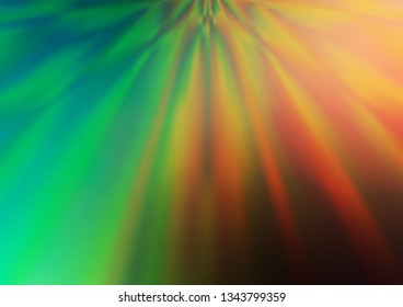 Light Green, Red vector blurred bright pattern. Colorful illustration in abstract style with gradient. A completely new template for your design.