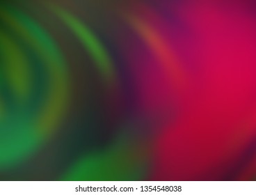 Light Green, Red vector blurred bright template. Colorful abstract illustration with gradient. The best blurred design for your business.