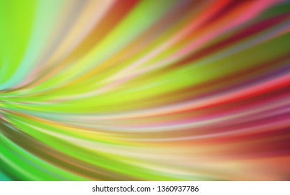 Light Green, Red vector blurred bright template. Abstract colorful illustration with gradient. Smart design for your work.