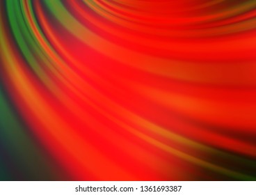 Light Green, Red vector blurred shine abstract background. Glitter abstract illustration with an elegant design. The template can be used for your brand book.