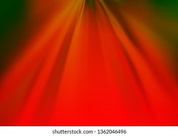 Light Green, Red vector blurred and colored template. An elegant bright illustration with gradient. Brand new style for your business design.