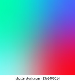 Light Green, Red vector blurred colorful background. Colorful illustration in abstract style with gradient. New design for your web apps.