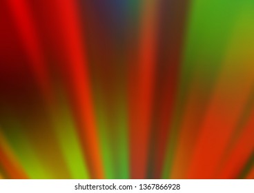 Light Green, Red vector blurred bright pattern. Creative illustration in halftone style with gradient. A completely new template for your design.