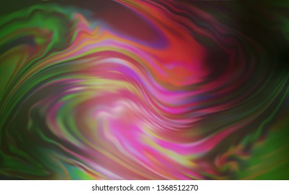 Light Green, Red vector blurred bright template. Shining colored illustration in smart style. The best blurred design for your business.