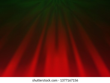 Light Green, Red vector blurred shine abstract template. Modern geometrical abstract illustration with gradient. A completely new template for your design.