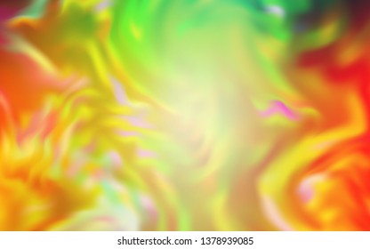 Light Green, Red vector blurred bright texture. A completely new colored illustration in blur style. New style for your business design.