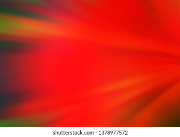 Light Green, Red vector blurred shine abstract template. Colorful illustration in blurry style with gradient. A new texture for your design.