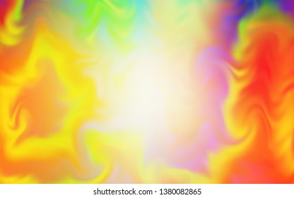 Light Green, Red vector blurred shine abstract template. Shining colored illustration in smart style. New style for your business design.