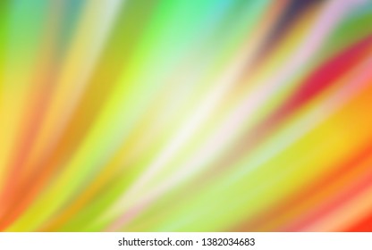 Light Green, Red vector blurred shine abstract background. Shining colored illustration in smart style. Blurred design for your web site.